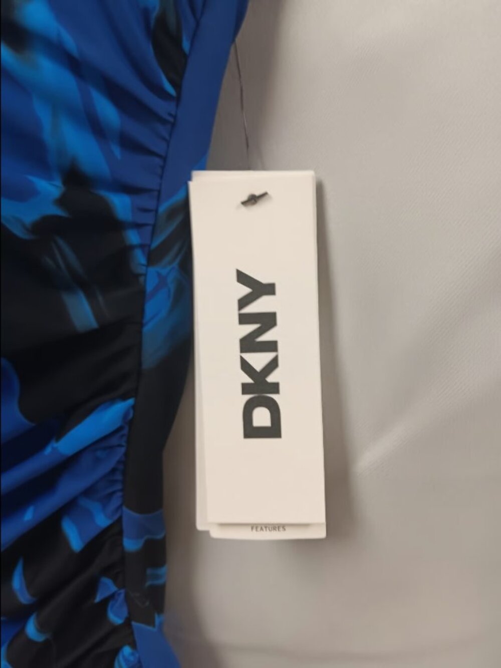 Women's Blue Swimsuit DKNY Size XL NWT (rack6v) - Picture 5 of 6